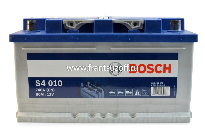 Аккумулятор Bosch  740A 80AH  ( Полюса - 0,  Длина - 315, Ширина - 175, Высота - 175 ) 0092S40100